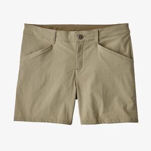 NWT Patagonia Women's Quandary 5" Hiking Shorts Khaki Size 6